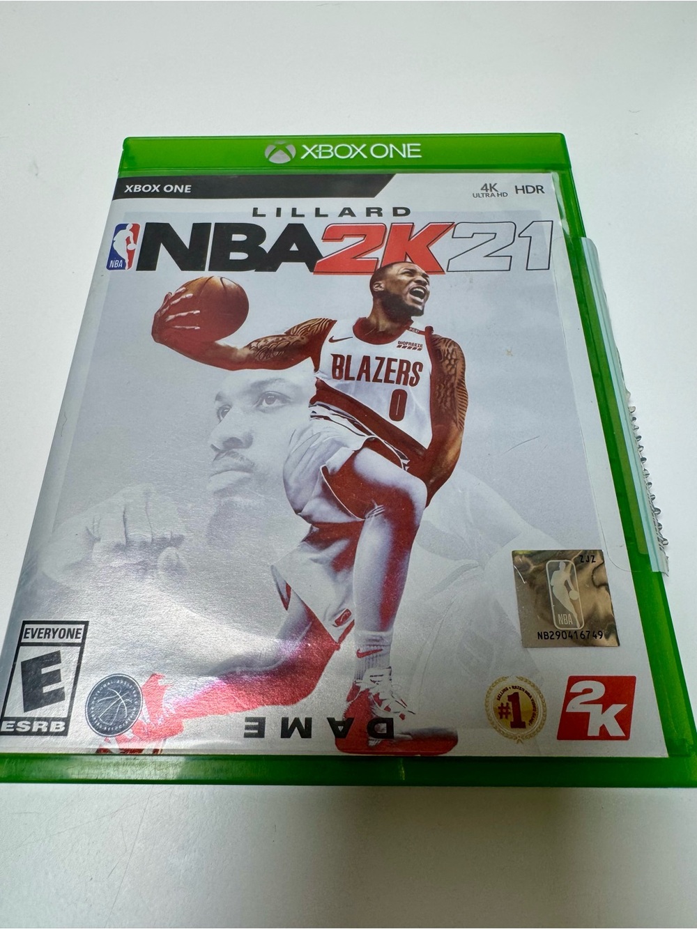 NBA 2K21 Xbox One - Damian Lillard Blazers (White, Red)